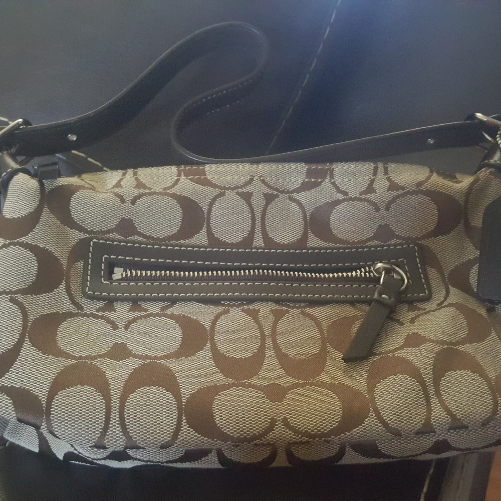 Coach signature shoulder bag